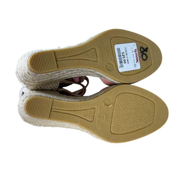 Kanna Made in Spain Pink Leather Espadrille Wedge Heel EU 36 US 6 NEW with Tags - Picture 6 of 7